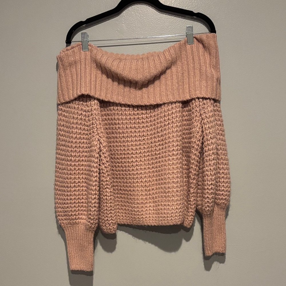 Express Off-Shoulder Knit Sweater
